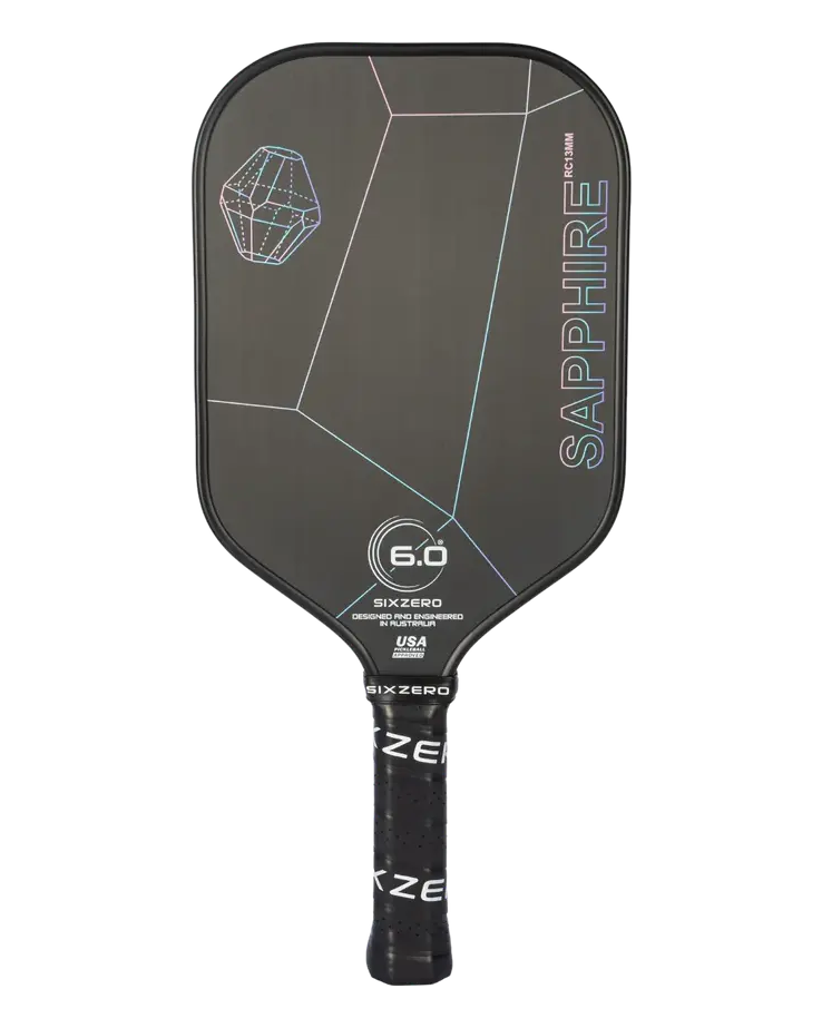 Six Zero Sapphire 13mm pickleball paddle