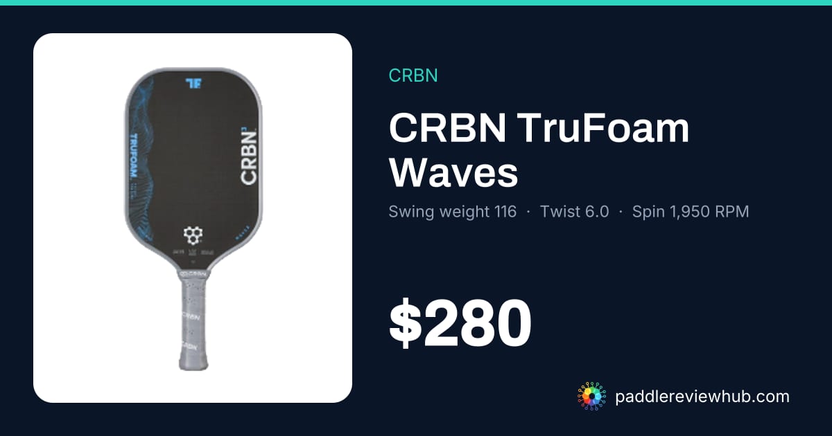 CRBN TruFoam Waves レビュー (2026) | PaddleReviewHub